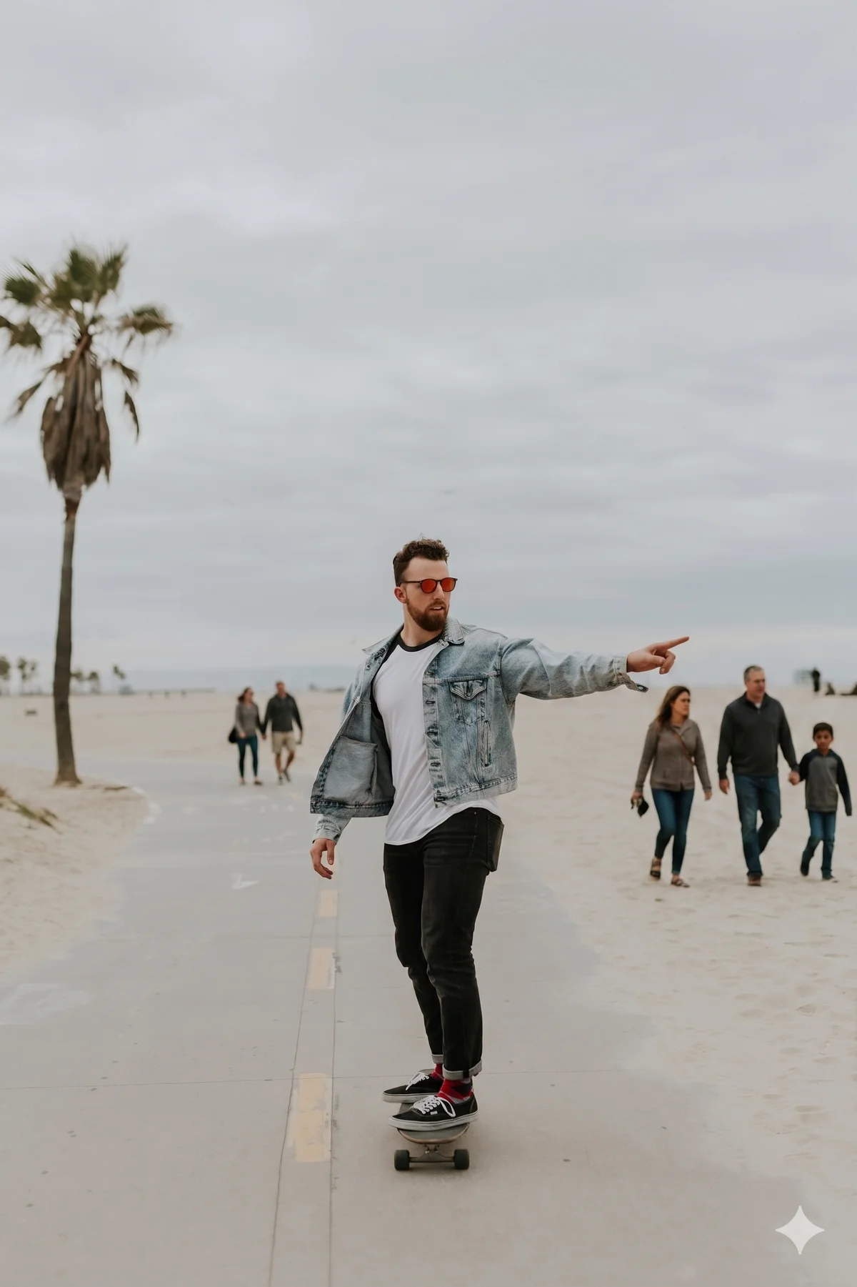 Original photo with background distractions